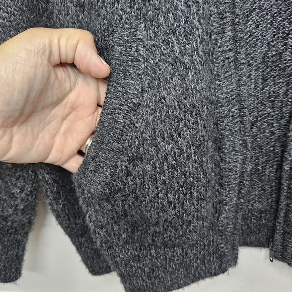 ALPACA FINA Grey Knit Cardigan Jacket - Picture 3 of 7